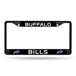 Buffalo Bills Standard Black Chrome Frame with Plastic Inserts 12" x 6" Car/Truck Auto Accessory