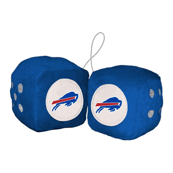 Buffalo Bills Team Color Fuzzy Dice Dcor 3