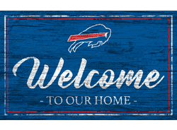 Buffalo Bills Team Color Welcome 11x19 Sign