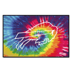 Buffalo Bills Tie Dye Starter Mat Accent Rug - 19in. x 30in.