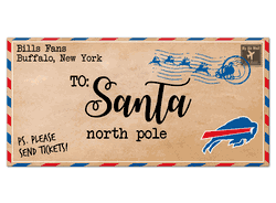 Buffalo Bills To Santa 6x12 Sign