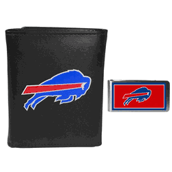 Buffalo Bills Tri-fold Wallet & Color Money Clip