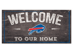 Buffalo Bills Welcome Distressed 6 x 12