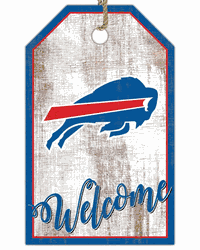 Buffalo Bills Welcome Team Tag 11x19 Sign