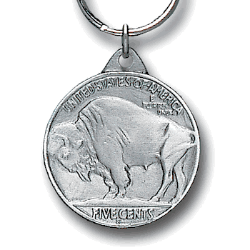 Buffalo Nickel Key Chain