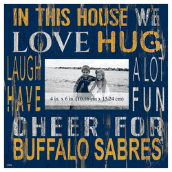Buffalo Sabres 10x10 In This House Frame Sign