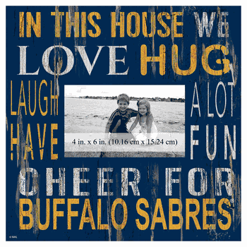Buffalo Sabres 10x10 In This House Frame Sign