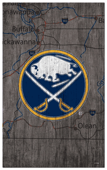Buffalo Sabres 11x19 City Map Sign