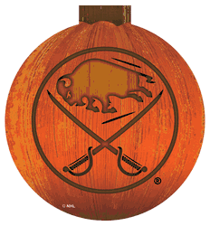 Buffalo Sabres 12 in. Halloween Pumpkin Sign