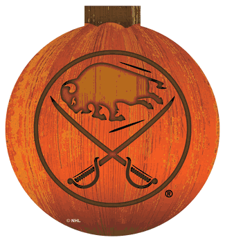 Buffalo Sabres 12 in. Halloween Pumpkin Sign