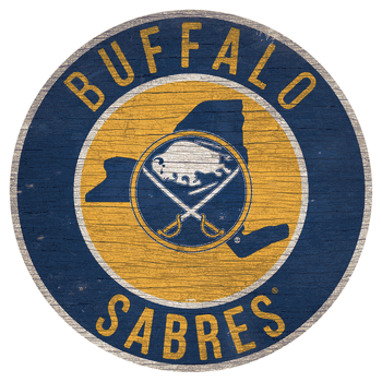 Buffalo Sabres 12in. Circle w/State Sign