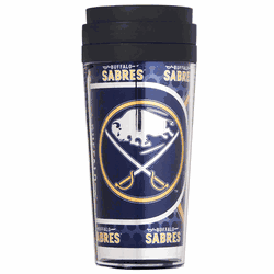 Buffalo Sabres 16oz Acrylic Travel Tumbler with Metallic Graphics