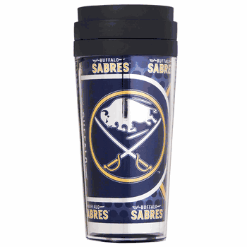 Buffalo Sabres 16oz Acrylic Travel Tumbler with Metallic Graphics