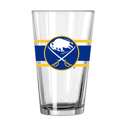 Buffalo Sabres 16oz Stripe Pint Glass