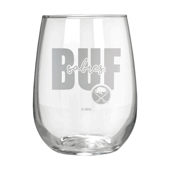 Buffalo Sabres 17oz Stemmless Wine Glass