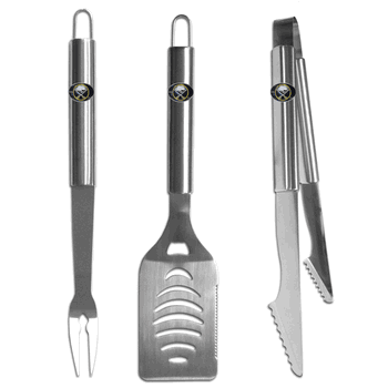 Buffalo Sabres 3 pc Stainless Steel BBQ Set
