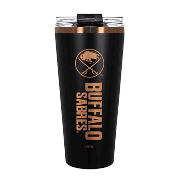 Buffalo Sabres 32oz Black and Copper Big Slim with Straw