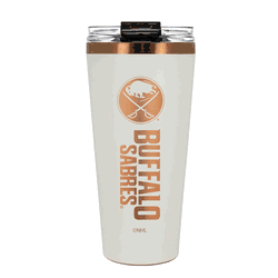 Buffalo Sabres 32oz Crme and Copper Big Slim Tumbler with Straw