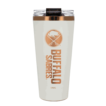 Buffalo Sabres 32oz Crème and Copper Big Slim Tumbler with Straw