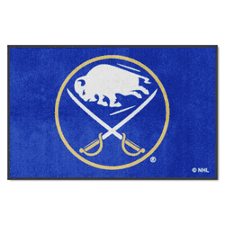 Buffalo Sabres 4X6 High-Traffic Mat with Durable Rubber Backing - Landscape Orientation