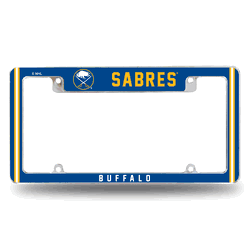 Buffalo Sabres Alternate Design All Over Chrome Frame