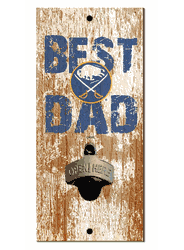 Buffalo Sabres Best Dad Bottle Opener   Wood Sign
