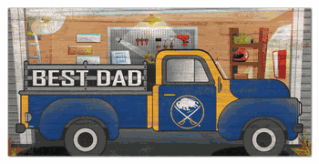 Buffalo Sabres Best Dad Truck 6x12 Sign