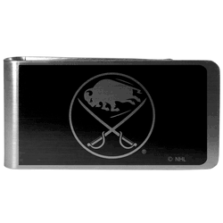 Buffalo Sabres Black and Steel Money Clip