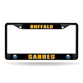 Buffalo Sabres Standard Black Chrome Frame with Plastic Inserts 12