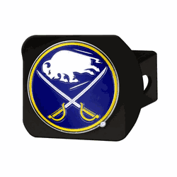 Buffalo Sabres Black Metal Hitch Cover - 3D Color Emblem