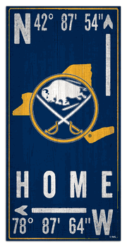 Buffalo Sabres Coordinate 6x12 Sign