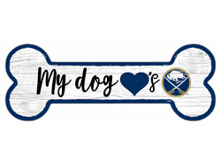Buffalo Sabres Dog Bone 6x12 Sign