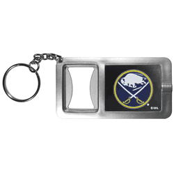 Buffalo Sabres Flashlight Key Chain with Bottle Opener