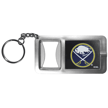 Buffalo Sabres Flashlight Key Chain with Bottle Opener