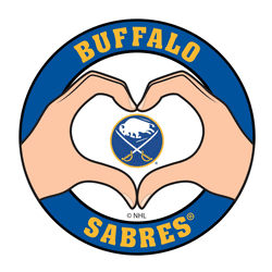 Buffalo Sabres Heart Hands Decal