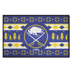 Buffalo Sabres Holiday Sweater Starter Mat Accent Rug - 19in. x 30in.