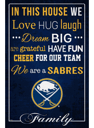 Buffalo Sabres In This House 17x26
