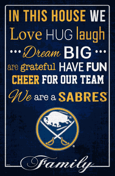 Buffalo Sabres In This House 17x26
