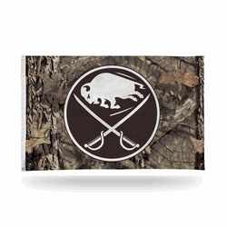 Buffalo Sabres / Mossy Oak Camo Break-Up Country Banner Flag (3X5)