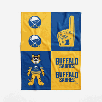 Buffalo Sabres NHL Domino Swaddle Blanket 40x50 inches