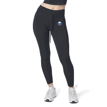 Buffalo Sabres NHL Kadi 2x2 Ribbed Legging Black Medium