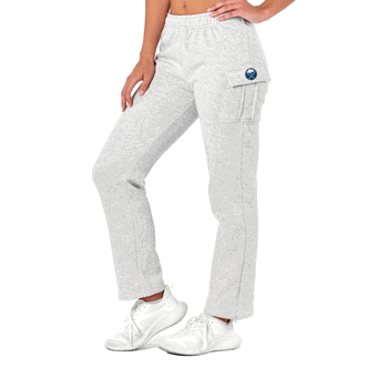 Buffalo Sabres NHL Kadi Cargo Straight Fleece Pants Heather Grey Medium