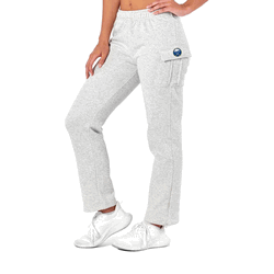 Buffalo Sabres NHL Kadi Cargo Straight Fleece Pants Heather Grey Small