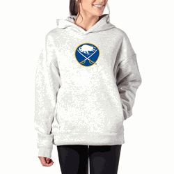 Buffalo Sabres NHL Kadi Hoodie with Zipper Pockets Heather Grey Small