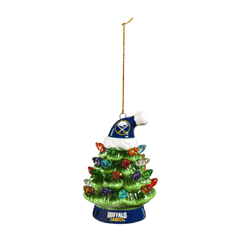 Buffalo Sabres Ornament Christmas Tree LED 4 Inch