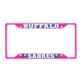 Buffalo Sabres Pink Metal License Plate Frame - 6.25