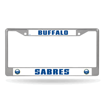 Buffalo Sabres Standard Chrome Frame with Plastic Inserts 12