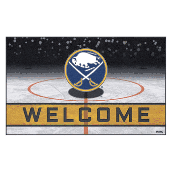 Buffalo Sabres Rubber Door Mat - 18in. x 30in.