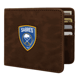 Buffalo Sabres Shield Wallet - Brown