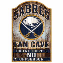 Buffalo Sabres Sign 11x17 Wood Fan Cave Design